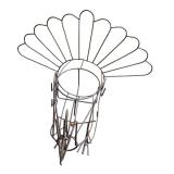 Large Metal Decorative Turkey Figurine