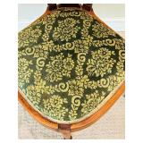 Antique Victorian Corner Chair / Antique Corner Chair with Mother of Pearl Inlay