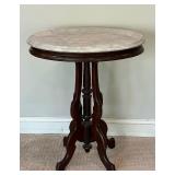 Antique Victorian Marble Top Parlor Table