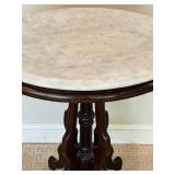 Antique Victorian Marble Top Parlor Table