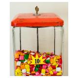 Vintage 10 Cent Gum Ball Machine with Key