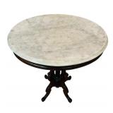 Antique Victorian Marble Top Parlor Table