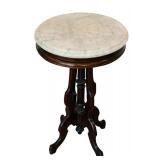 Antique Victorian Marble Top Parlor Table
