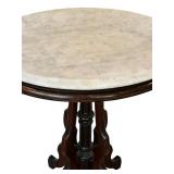 Antique Victorian Marble Top Parlor Table