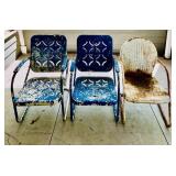 Vintage Metal Patio Chairs