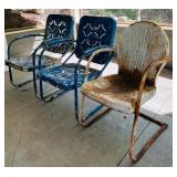 Vintage Metal Patio Chairs