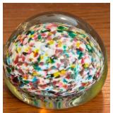 Four Stunning Art Glass Paperweights