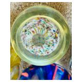 Four Stunning Art Glass Paperweights