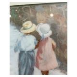 Vintage Ivan Anderson Wood Framed Print "Secrets"