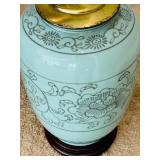 Gorgeous Vintage Blue / Seafoam Lamp - Needs Cord