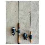 Two Fishing Poles with Reels