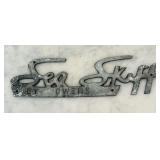 Vintage Metal Boat Emblems