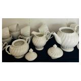 Vintage Johnson Brothers White Tea Set Made in England