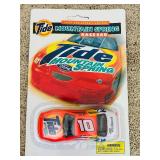 Vintage NEW Hot Wheels, Nestle Nesquik Racing Car, Jeff Green #10, Monte Carlo, Ricky Rudd #10 Tide Race Car NASCAR Diecast Toy Orange White Ford and Two Vintage Sealed 1/64 Die Cast Nascar 5 Monte Ca