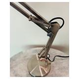 Allen & Roth Adjustable Brushed Nickel Swing-Arm Desk Lamp with Metal Shade
