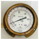 Vintage Treasures including Freon Suction Pressure Gauge and Antique Horse Carriage Buggy Round Cast Iron Step