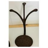 Vintage Treasures including Freon Suction Pressure Gauge and Antique Horse Carriage Buggy Round Cast Iron Step