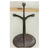 Vintage Treasures including Freon Suction Pressure Gauge and Antique Horse Carriage Buggy Round Cast Iron Step