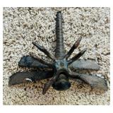 Pair of Metal  Indoor / Outdoor Dragonfly Decorative Wall Hangings