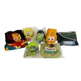 Captain Marvel Beach Bath Pool Towel Loot Crate Exclusive Avengers, Exclusive Hulk Phunny Plush Marvel Loot Crate Kids Plush Doll KIDROBOT, The Simpsons Treehouse of Horror Phunny Plush Zombie Lisa Ki