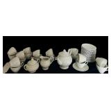 Vintage Johnson Brothers White Tea Set Made in England