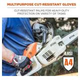 NEW Ergodyne ProFlex 710CR Cut Resistant Work Gloves, Level 4, CR Protection on Palm, Gray, 2XL