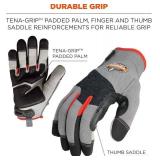 NEW Ergodyne ProFlex 710CR Cut Resistant Work Gloves, Level 4, CR Protection on Palm, Gray, 2XL