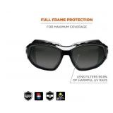 NEW 2 Pack of Ergodyne Skullerz LOKI Convertible Safety Spoggles w/ Strap -Black-AF Smoke Lens