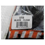 NEW 2 Pack of Ergodyne Skullerz LOKI Convertible Safety Spoggles w/ Strap -Black-Clear Lens