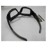 NEW 2 Pack of Ergodyne Skullerz LOKI Convertible Safety Spoggles w/ Strap -Black-Clear Lens