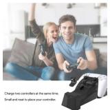 Wasserstein PS5 Charging Station for Sony PlayStation 5 DualSense Controller - Black