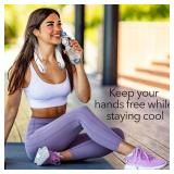 Dartwood Portable Neck Fan - Bladeless Rechargeable Small Handheld Fan with 4000mAh Battery Capacity