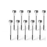 Dartwood Solar Pathway EC36 LED Lights - Outdoor Solar Lights for Your Yard, Pathway, Lawn, Patio, or Driveway (10 Pack, Black)