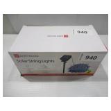 Dartwood Solar String Lights - Outdoor Decorative Solar Fairy Lights for Your House, Yard, or Garden (2 Pack, Blue)