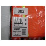 NEW GloWear 8229Z Two-Tone Hi-Vis Safety Vest - Type R, Class 2, Zipper, Economy - ORANGE L/XL
