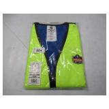 NEW Chill-Its 6665 Evaporative Cooling Vest - Embedded Polymers, Zipper Closure - LIME - MEDIUM