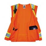 NEW Ergodyne GloWear 8248Z Two-Tone Surveyors Vest - Type R, Class 2, Zipper - ORANGE - 2XL/3XL