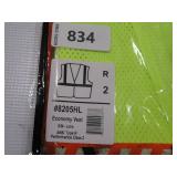 NEW Ergodyne GloWear 8205HL Mesh Hi-Vis Safety Vest - Type R, Class 2, Hook + Loop, No Pockets - LIME - S/M
