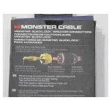 Monster XP QuickLock Self-Crimping Banana Plugs for Speaker Wire with 24K Gold Contacts - 2 Pair (4 Total), Ideal for Home Theatre & Home Audio Speakers