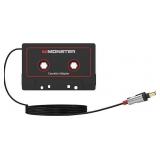 Monster Aux Cord Cassette Adapter 800 - iCarPlay for Car Tape Deck, Auxiliary To Dashboard, MP3 Player, iPod and iPhone - 3 ft Black Cable