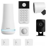 NEW SimpliSafe - Home Security System with Indoor and Outdoor Cameras 8-piece - White