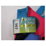NEW Body Glove Child PFD - U.S. Coast Guard-Approved One Size, 33-55 lbs - GIRLS