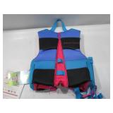NEW Body Glove Child PFD - U.S. Coast Guard-Approved One Size, 33-55 lbs - GIRLS