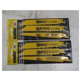 NEW 2 Packs of DEWALT DW4853 RECIPROCATING BLADE 3PC 6" LONG HIGH PERFORMANCE BI-METAL