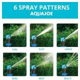 NEW Aqua Joe AJ-6PSTB Indestructible Series 6 Pattern HD Sprinkler/Mister Combo, 360 Degree Coverage