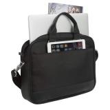 NEW Platinum - Laptop Briefcase with Shoulder Strap - Black