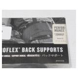 NEW Ergodyne ProFlex 2000SF 840D Spandex Back Support Brace with Sticky Fingers - BLACK - XS Extra Small