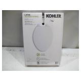 KOHLER Layne Quiet-Close Elongated antimicrobial toilet seat - White
