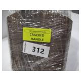 Cangshan L1 Series 12-Piece Knife Block Set with 4 Steak Knives, Forged German Steel - WHITE - Cracked Handles