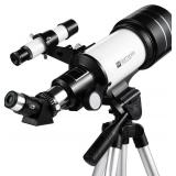 Dartwood Astronomical Telescope - 360° Rotational Telescope - Multiple Eyepieces Included for Different Zoom (Black/White)